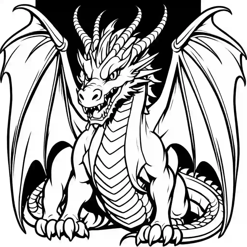 Comet Dragon coloring pages